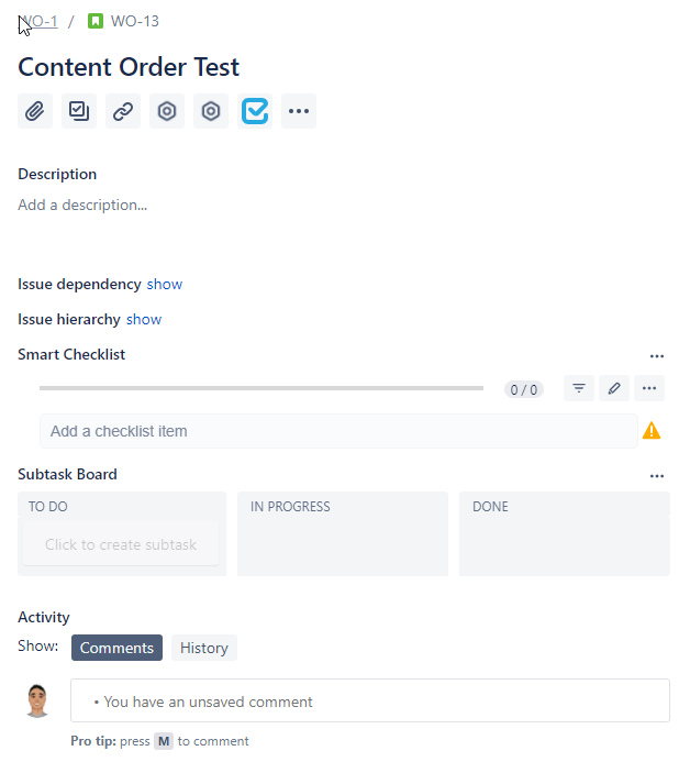 How do I customize the left side view in jira new