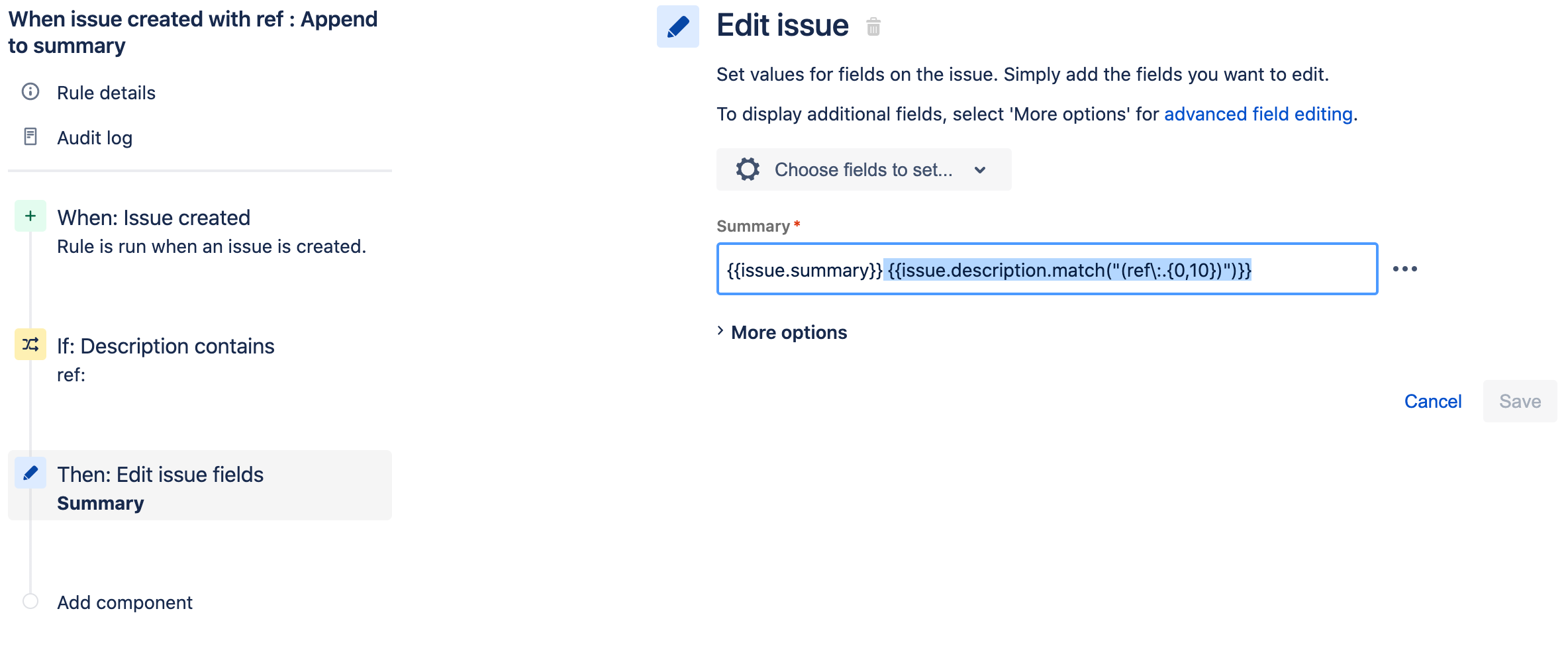 Jira automation. Trying to extract part of descrip...