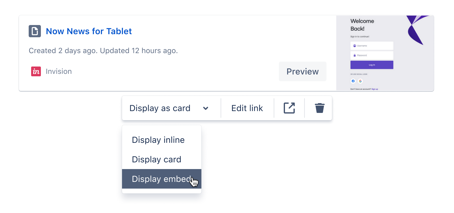 Embed your InVision designs on Confluence and Jira Atlassian Community