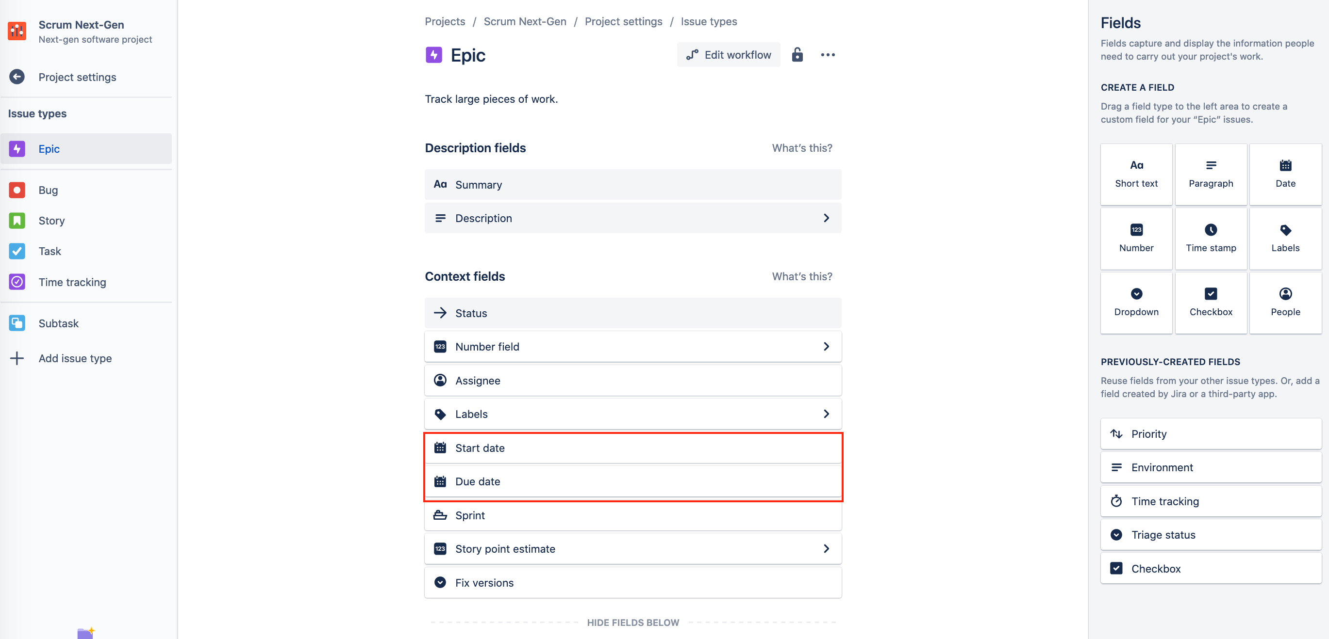 Solved how do i make start date and end date of issue 