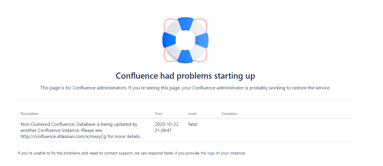 No longer supported перевод. Atlassian Confluence ушли из России.