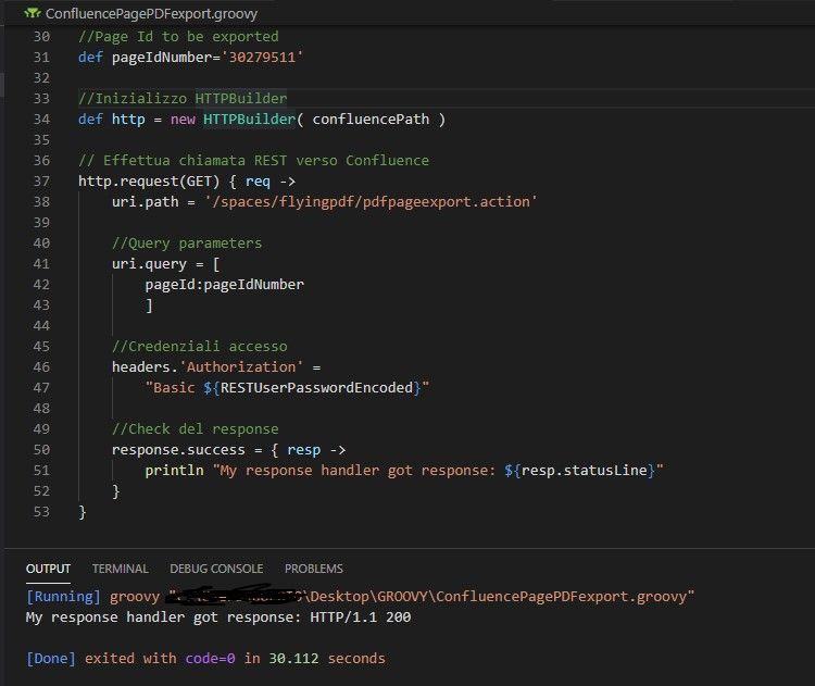 How to export pdf via REST API?
