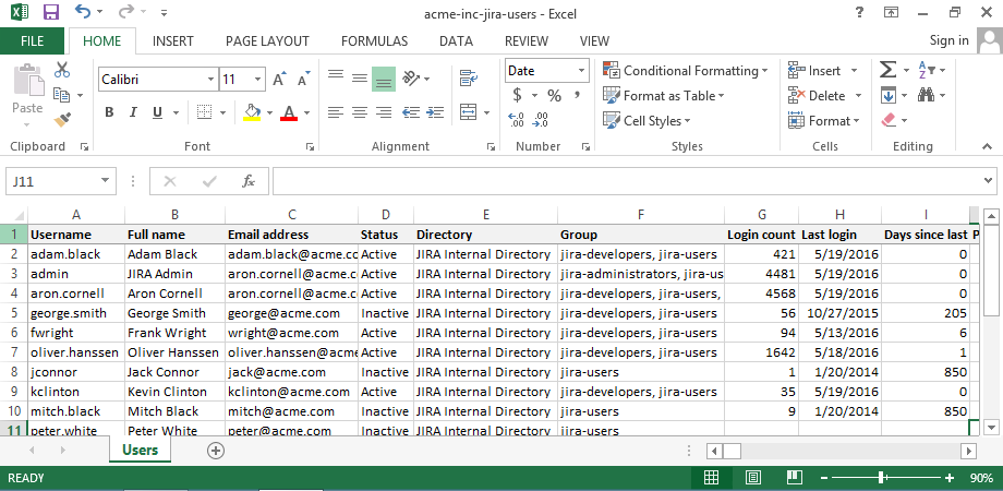 How to export user list from JIRA Service Desk?