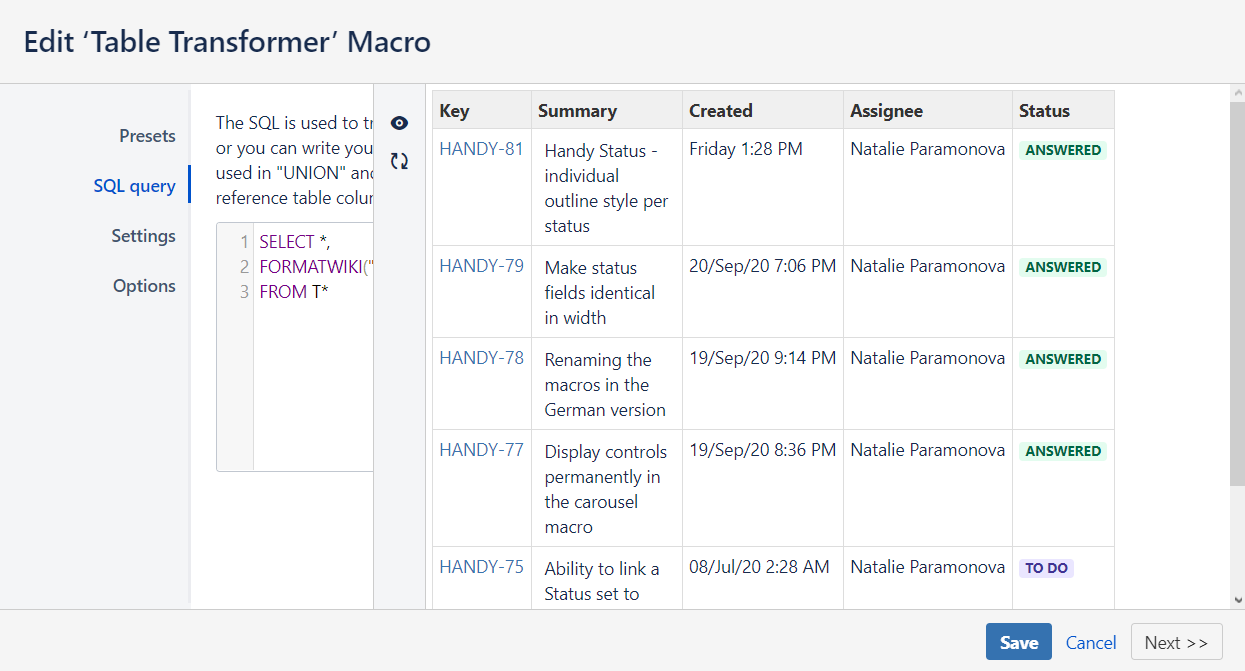 Edit The Column Width For The Jira Issues Macro