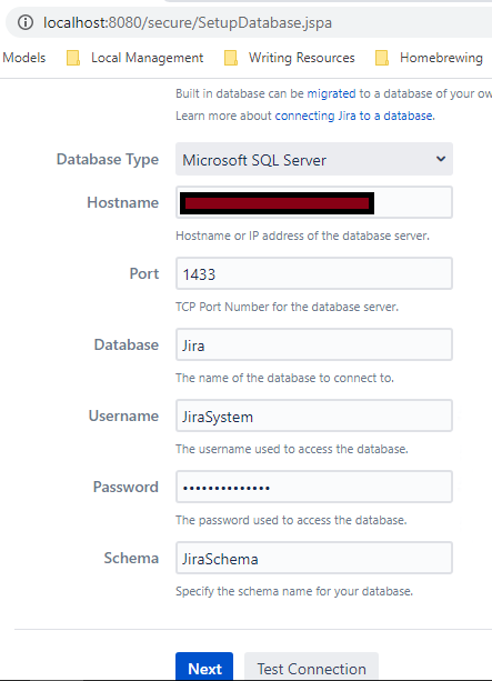 Solved: MS SQL management studio can connect, Jira cannot....