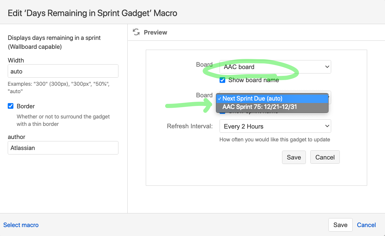 JIRA Agile Sprint Health Gadget Days Left Calculation