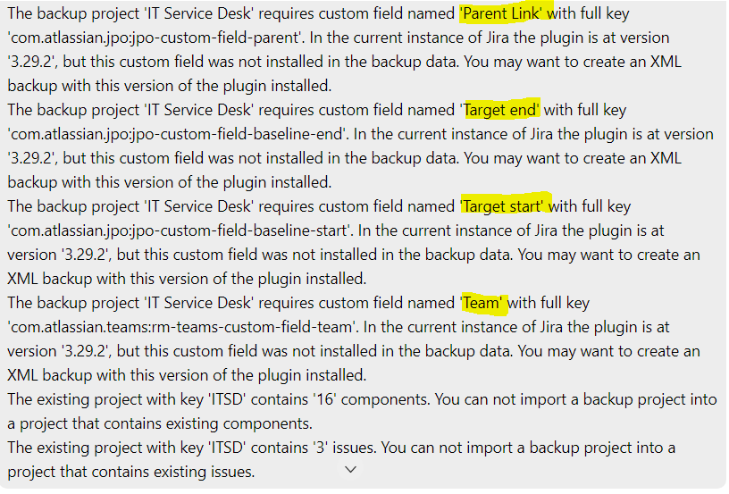 ITSD Project Migration error.PNG