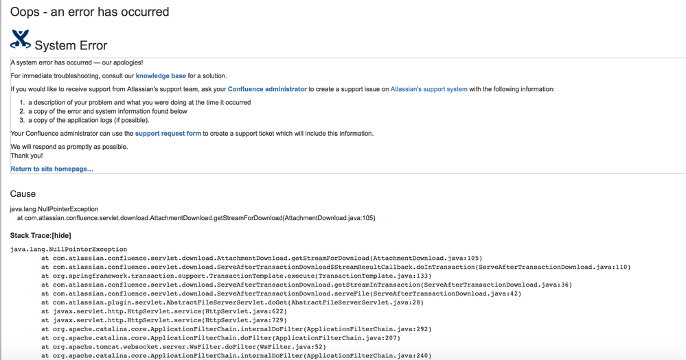 Jira activity stream shows broken links to Conflue...