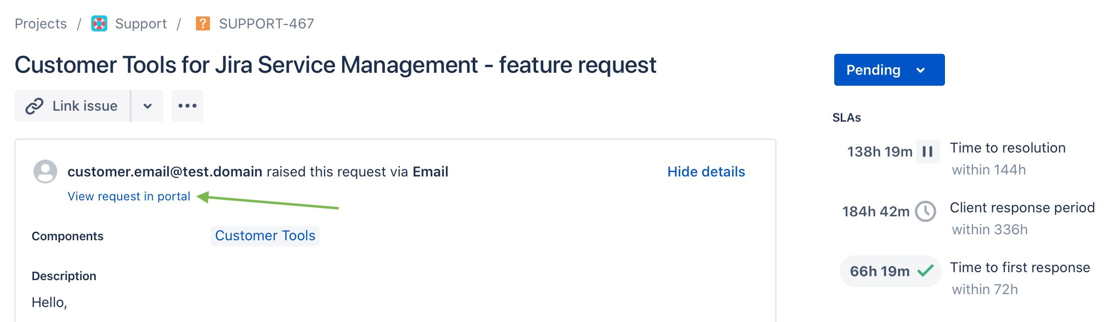 Solved How to share to a customer his own ticket (as an a...