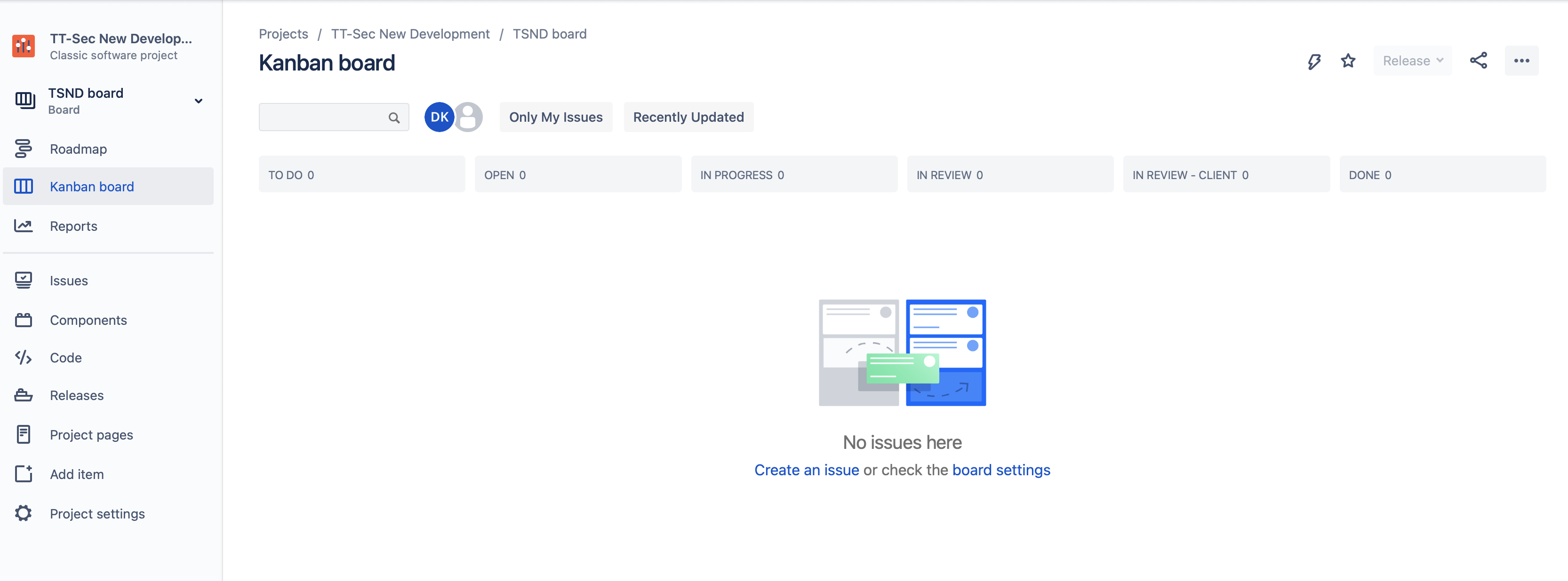 Kanban Board not showing Issues