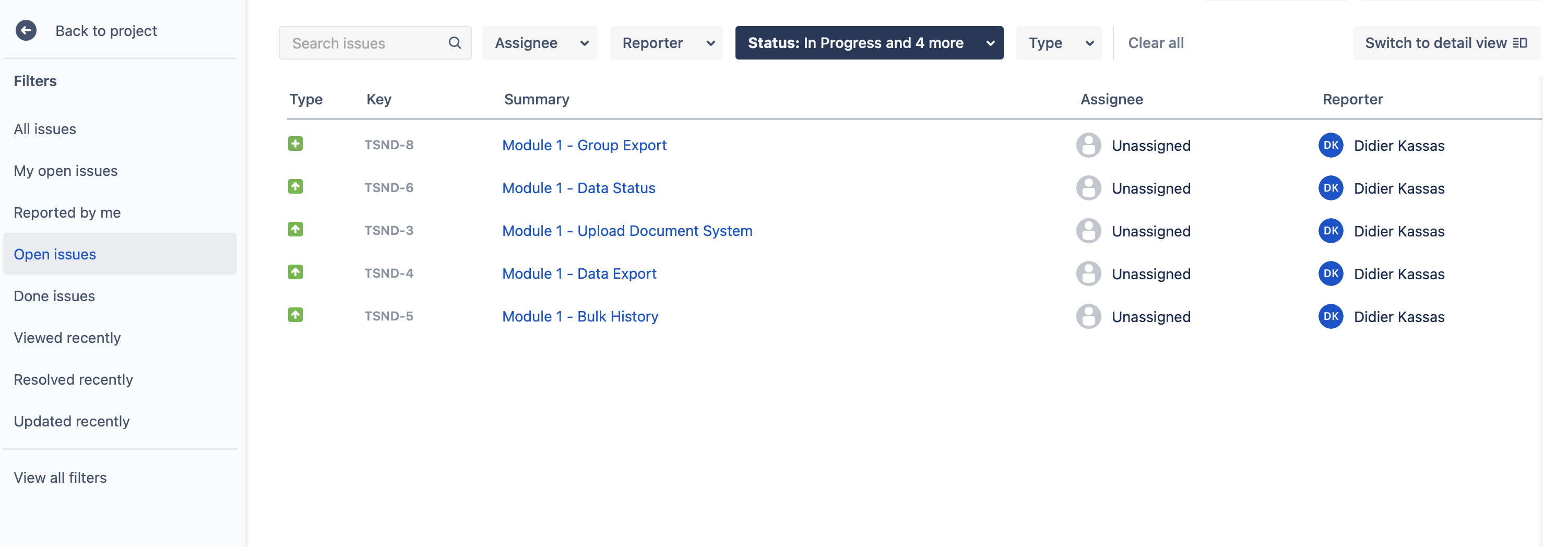 Kanban Board not showing Issues