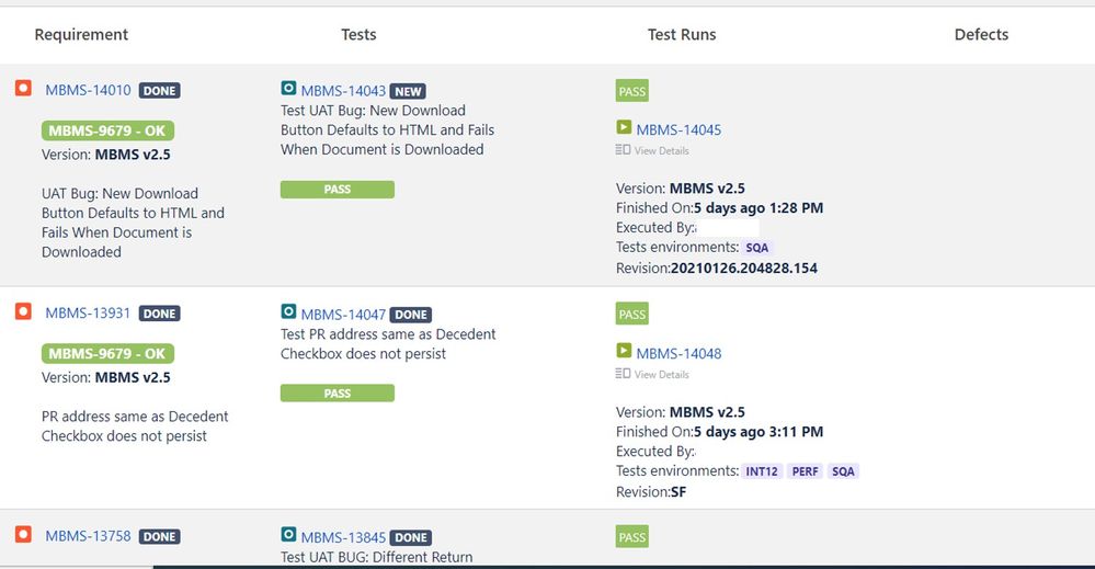 Requirement Test Status discrepancies in Jira Xray...