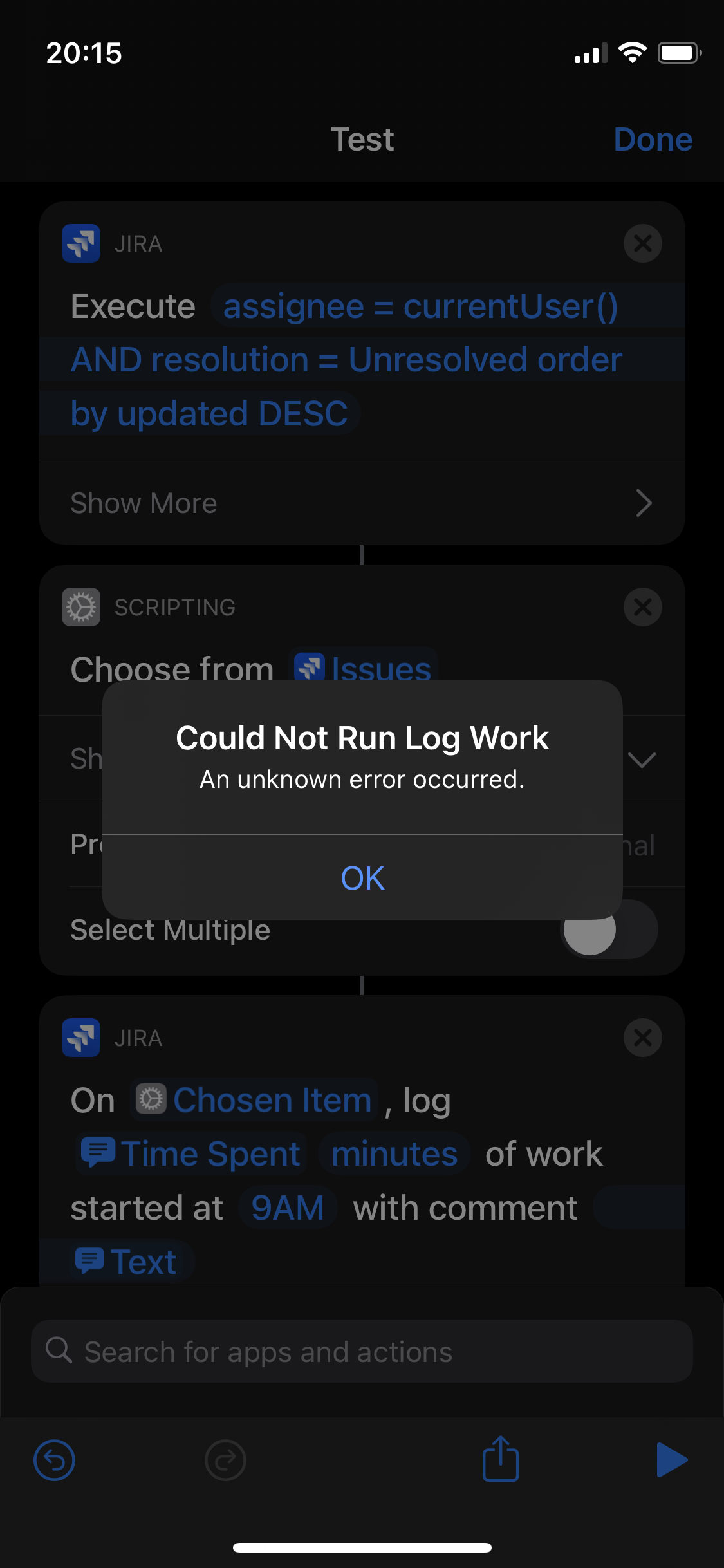 Create Jira Cloud mobile shortcuts using Apple’s Shortcuts app