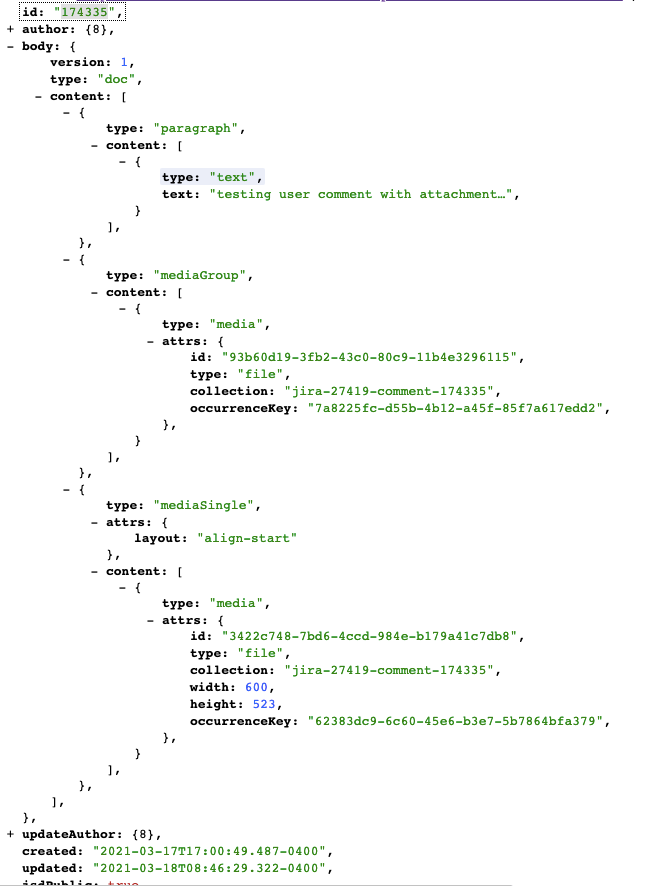 How to pull Comment Attachments with the Rest API?