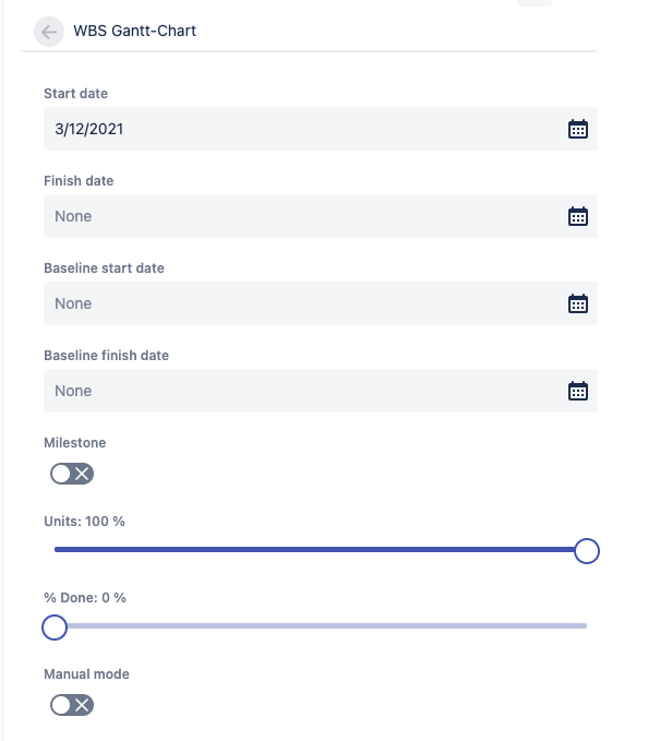 Why does my WBS-Gantt does not use Start Date and ...