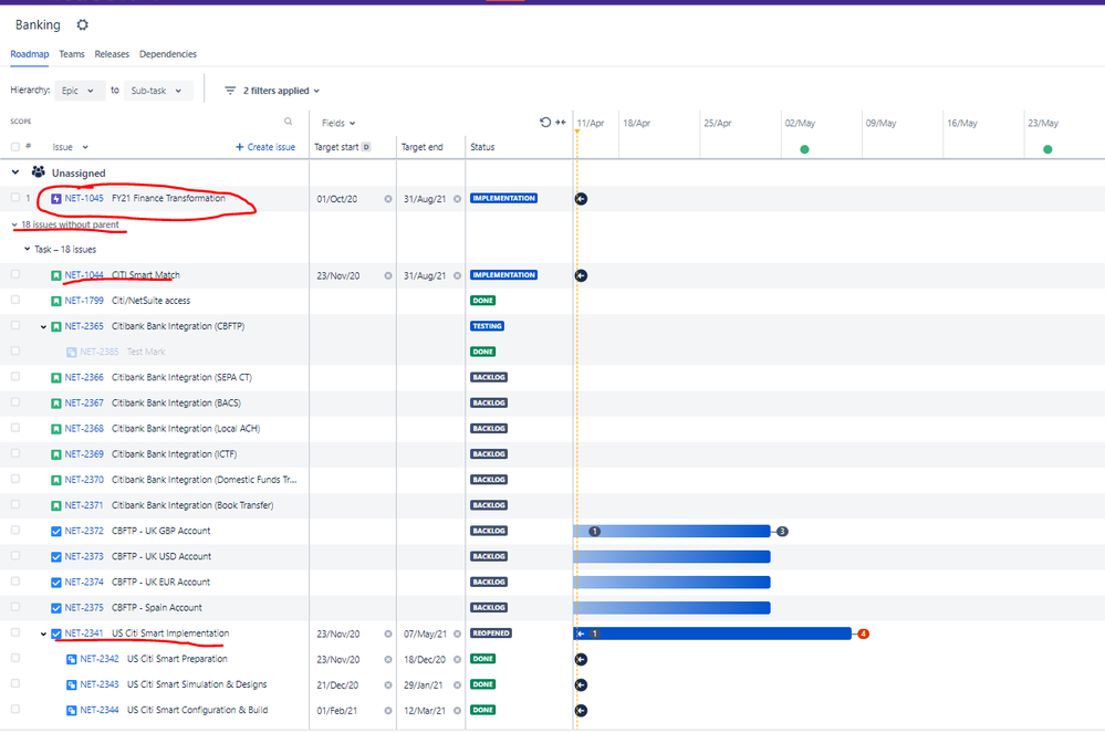 Solved: Epics not linking to Stories and Tasks not linking