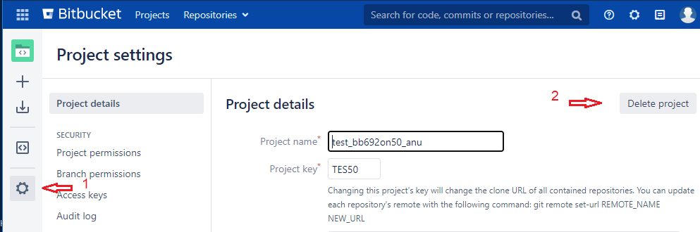 Solved How Do I Delete A Project Not Just A Repository
