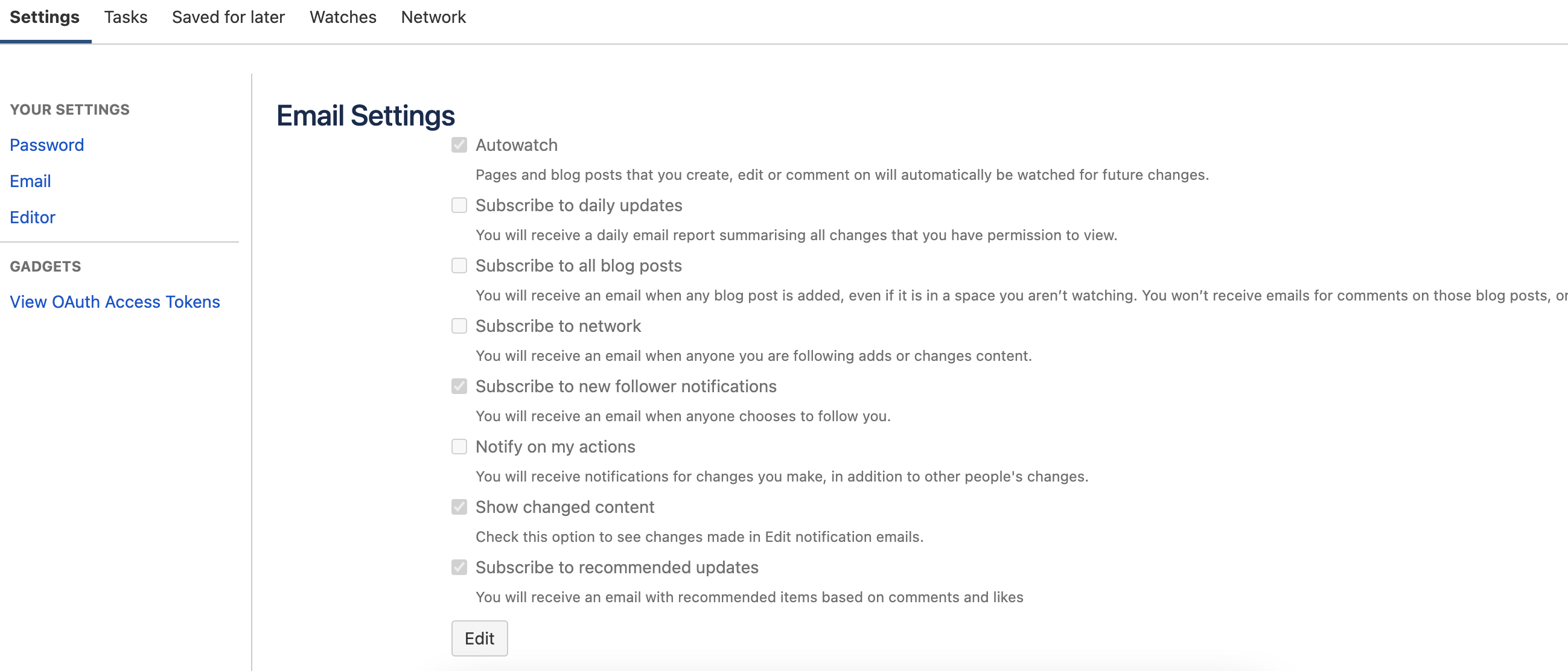 How to disable email notifications for changes ma...