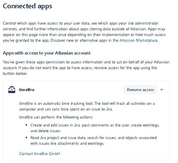 Atlassian Profile - connected apps.JPG
