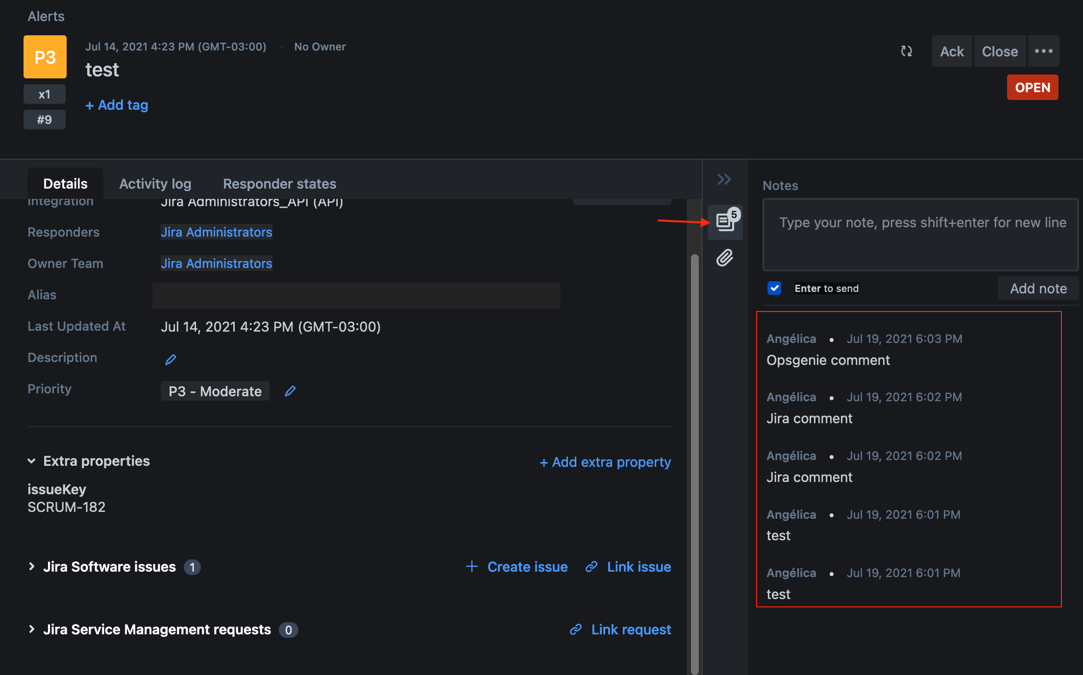 Can we link jira ticket created automatically by o...