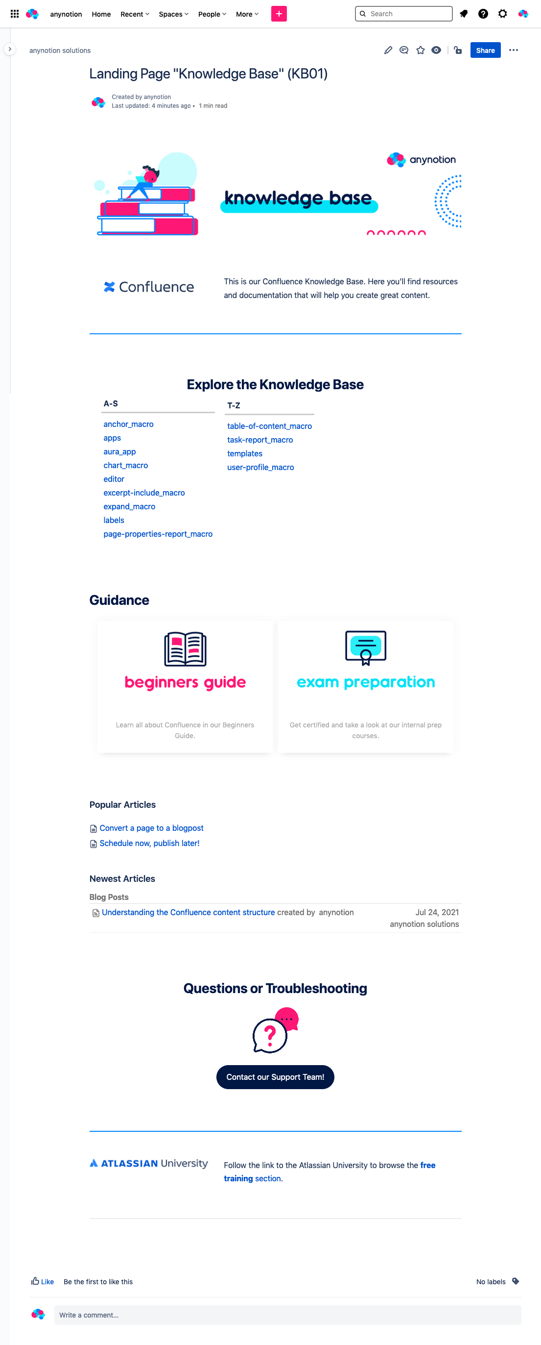 📖 How to build an Internal Knowledge Base in Conf... - Atlassian Community