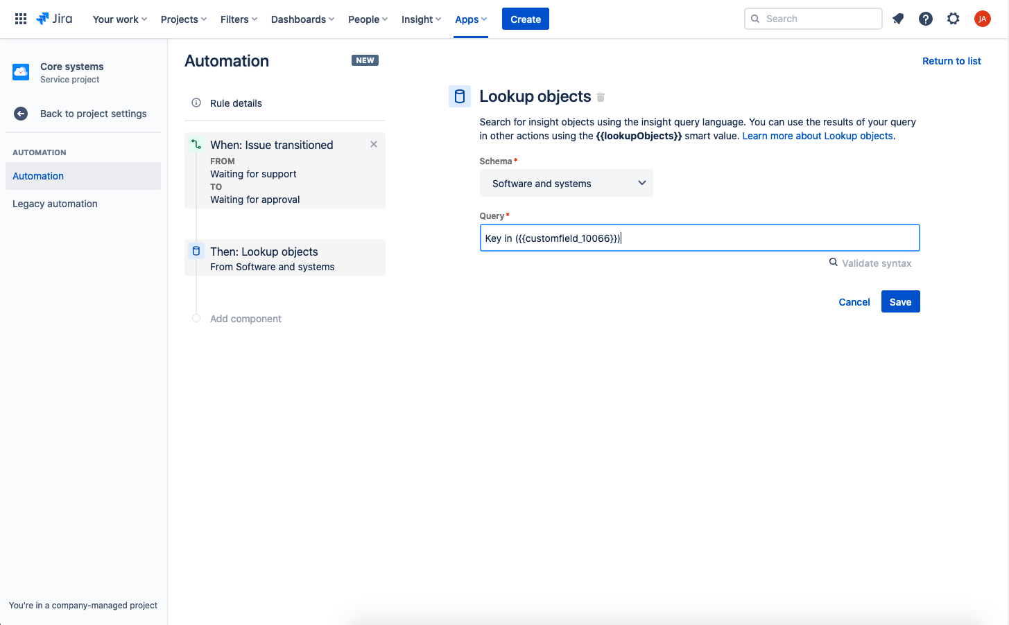 Group approval in Jira Service Management with Insight