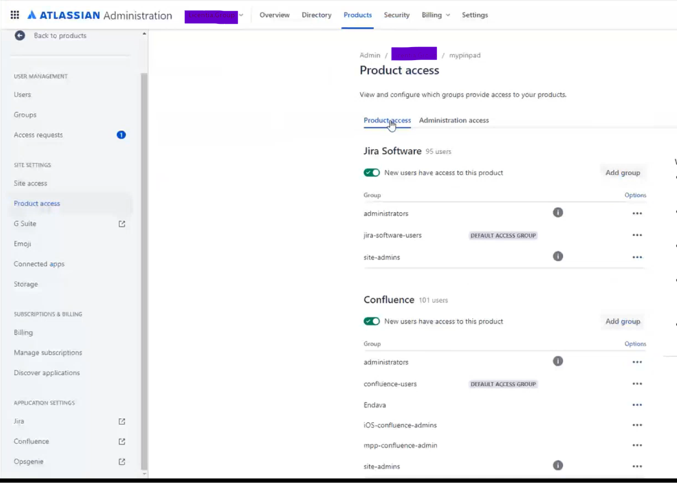 Sandbox feature not found in Product section