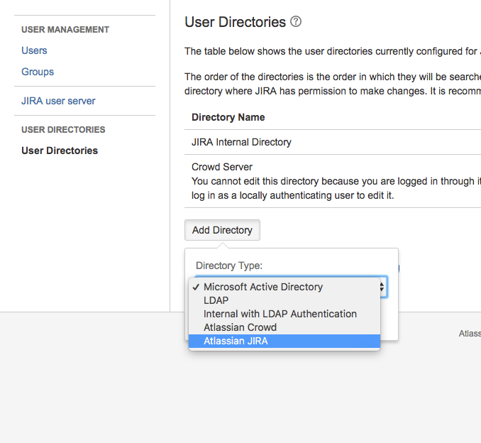 Jira User Server Configuration For Confluence