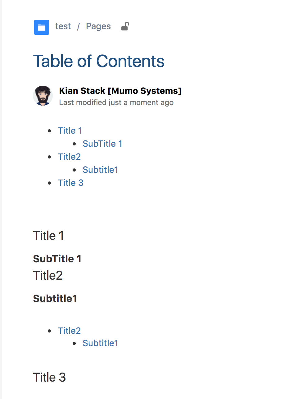 Solved Purpose of the Table of Content Zone Macro