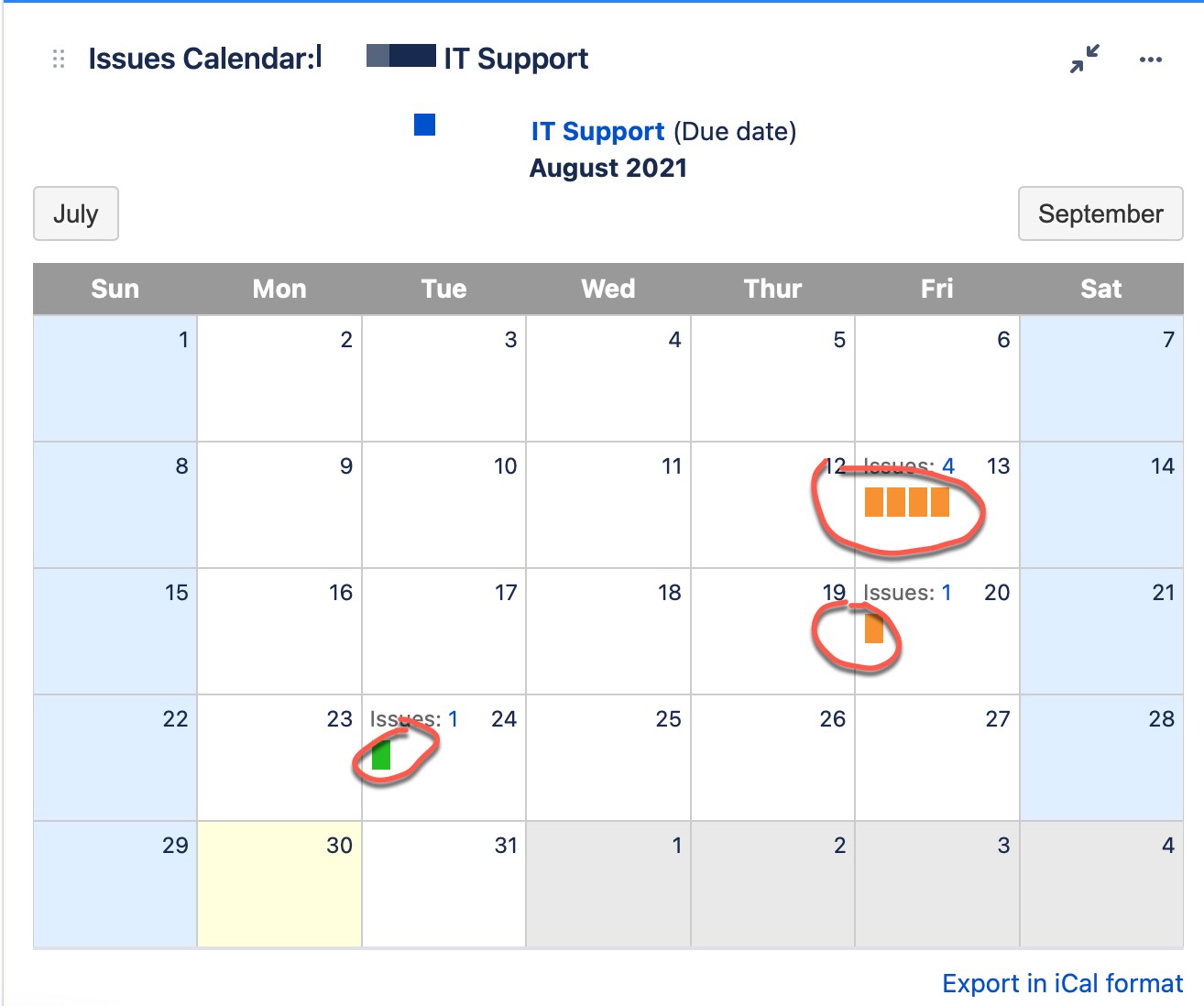 Solved: How to show Issues in Jira issues Calendar