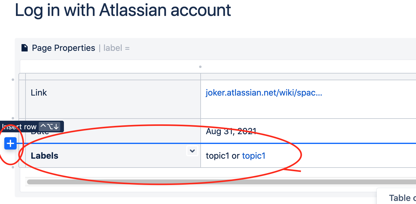 How to display Labels in a column field?