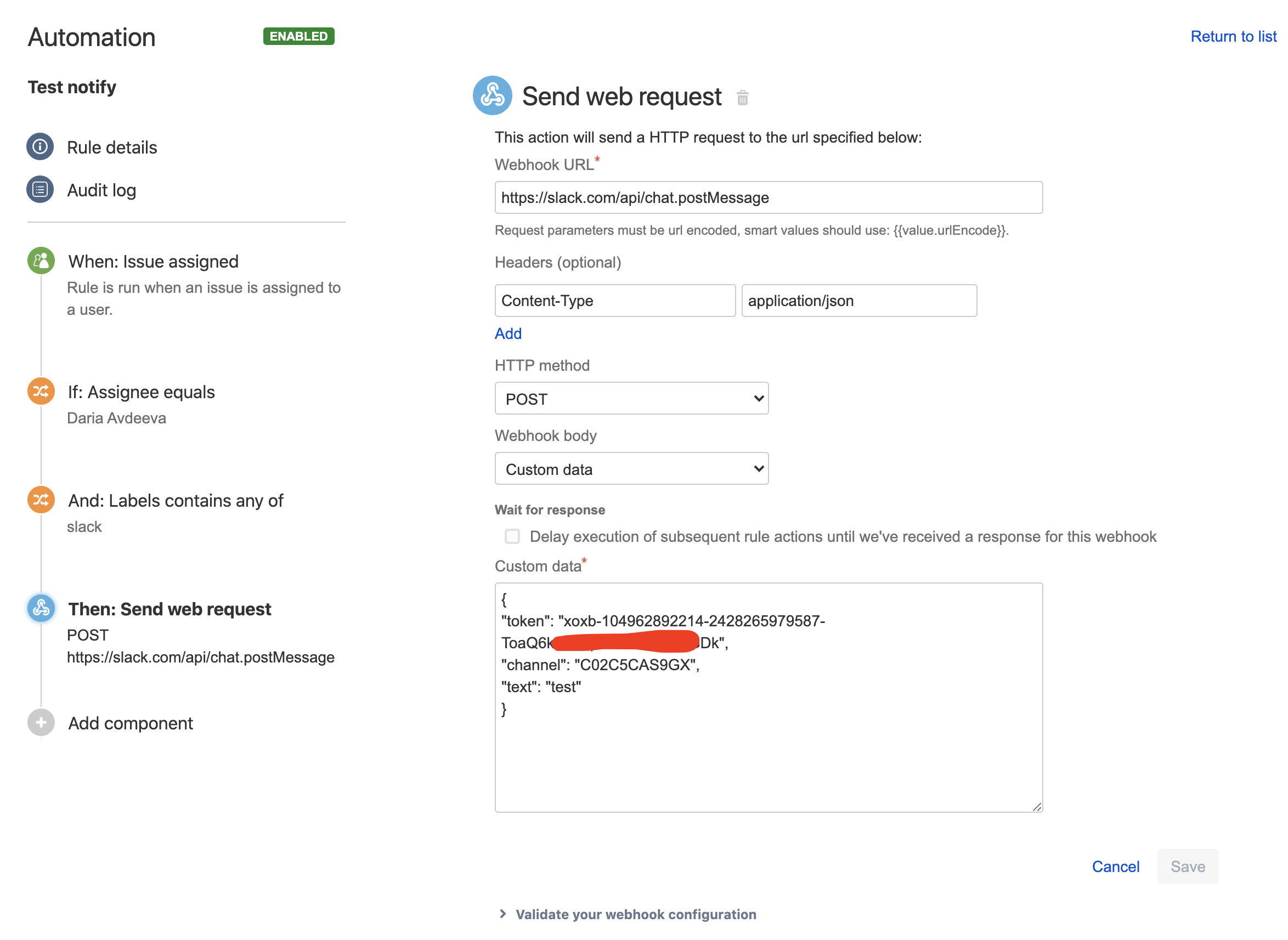 Solved: How to correctly send a post request from Jira