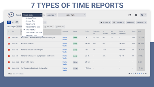 Time in Status for Jira Cloud is an example of such a tool