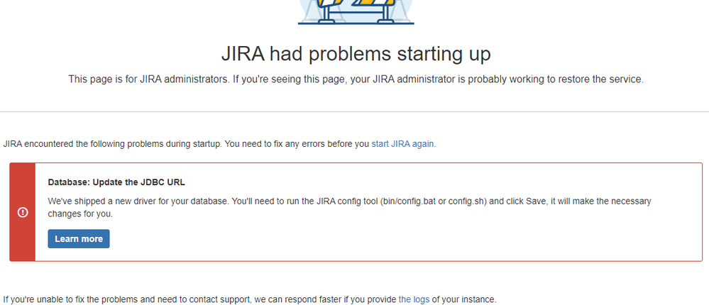 Jira db Error before config change.png