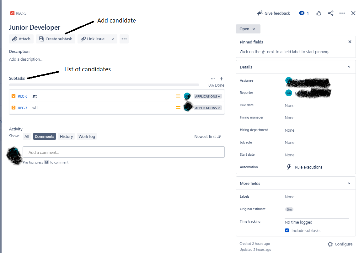 Where and how change names in issues
