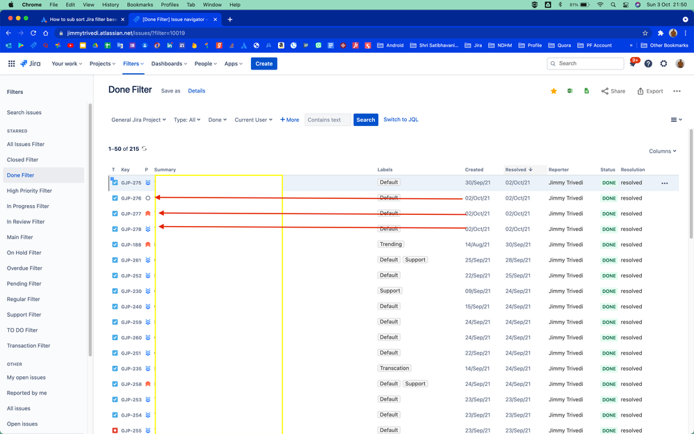 Solved How to sub sort Jira filter based on Priority?
