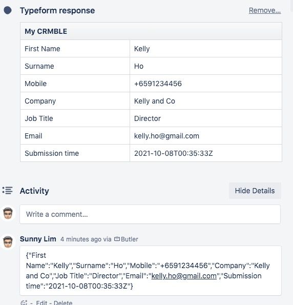 Typeform, Connectors