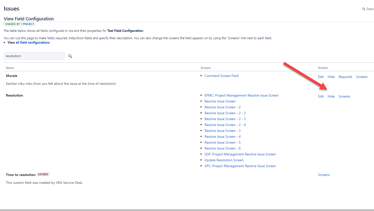How to make the Resolution field mandatory in the
