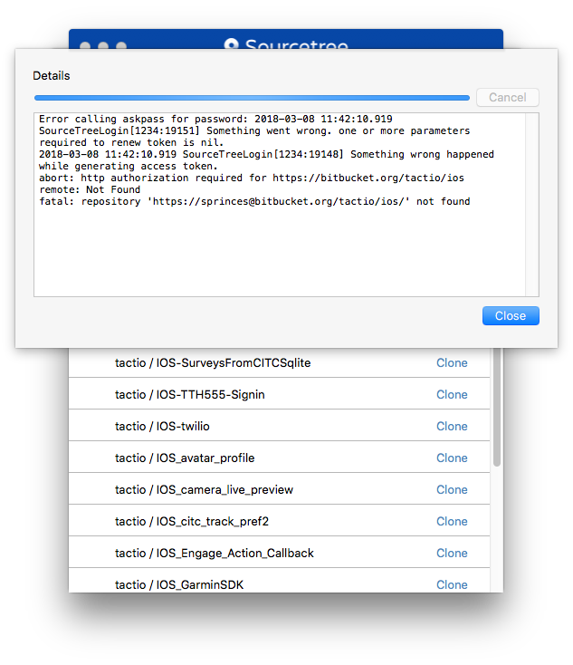 SourceTree & keychain fail