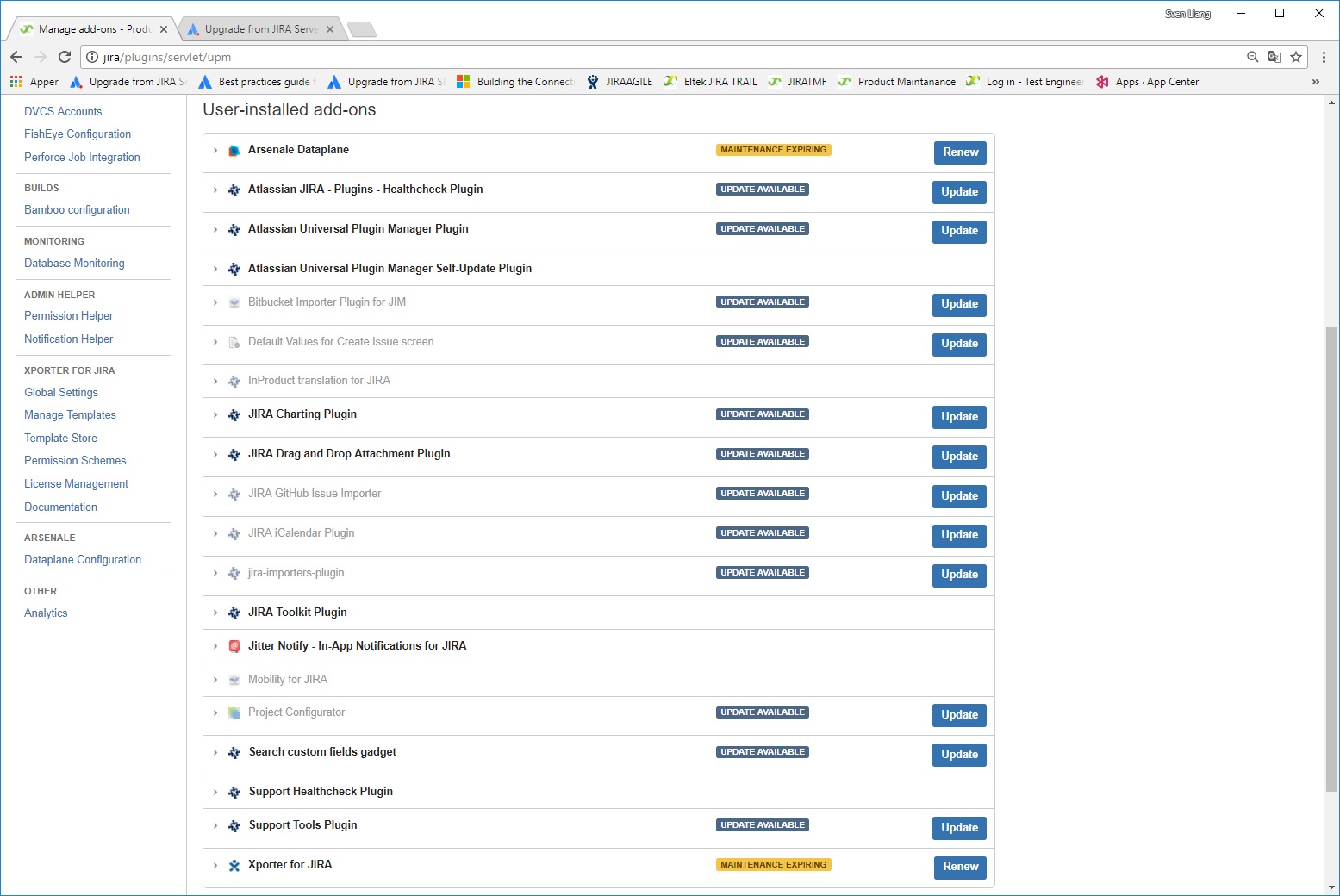 Upgrade from JIRA Server 6.4.11 to 7.7.1 with the