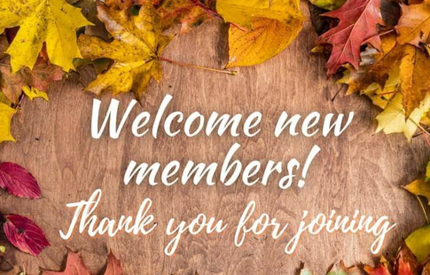 welcome new members