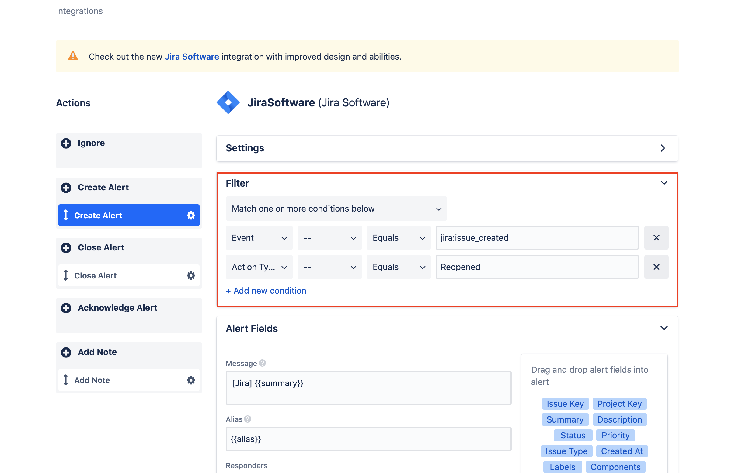 Configure Opsgenie to Jira Automation rules with T...