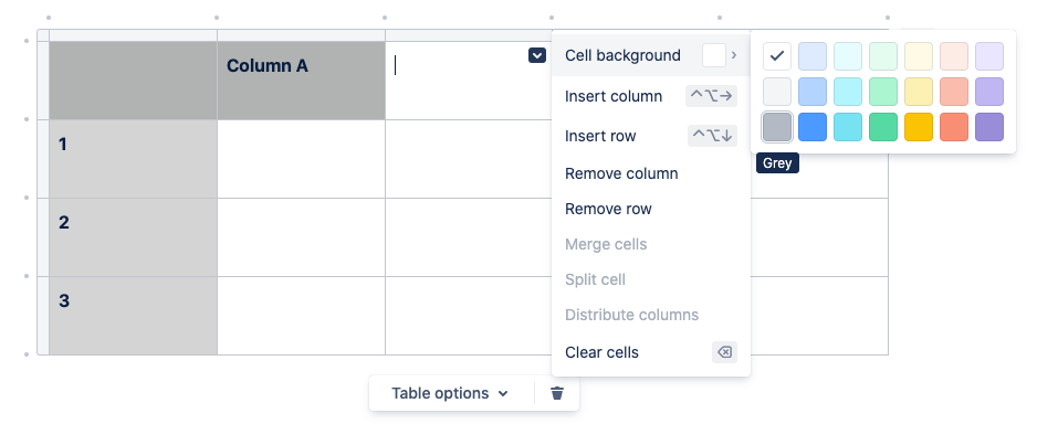 background-colour-for-table-header