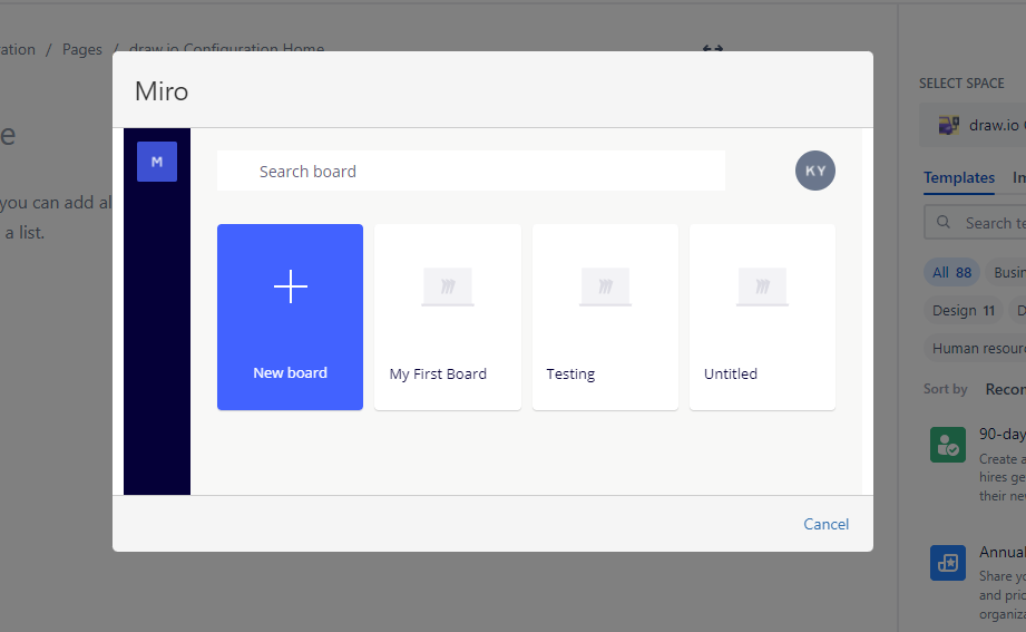 How to import Miro chart to Confluence