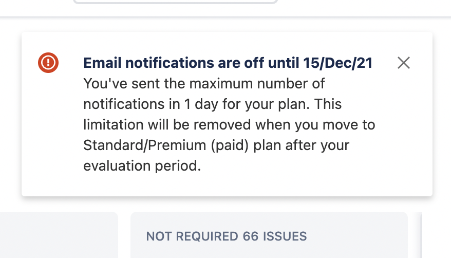 How to turn OFF 'Email notifications are OFF until...