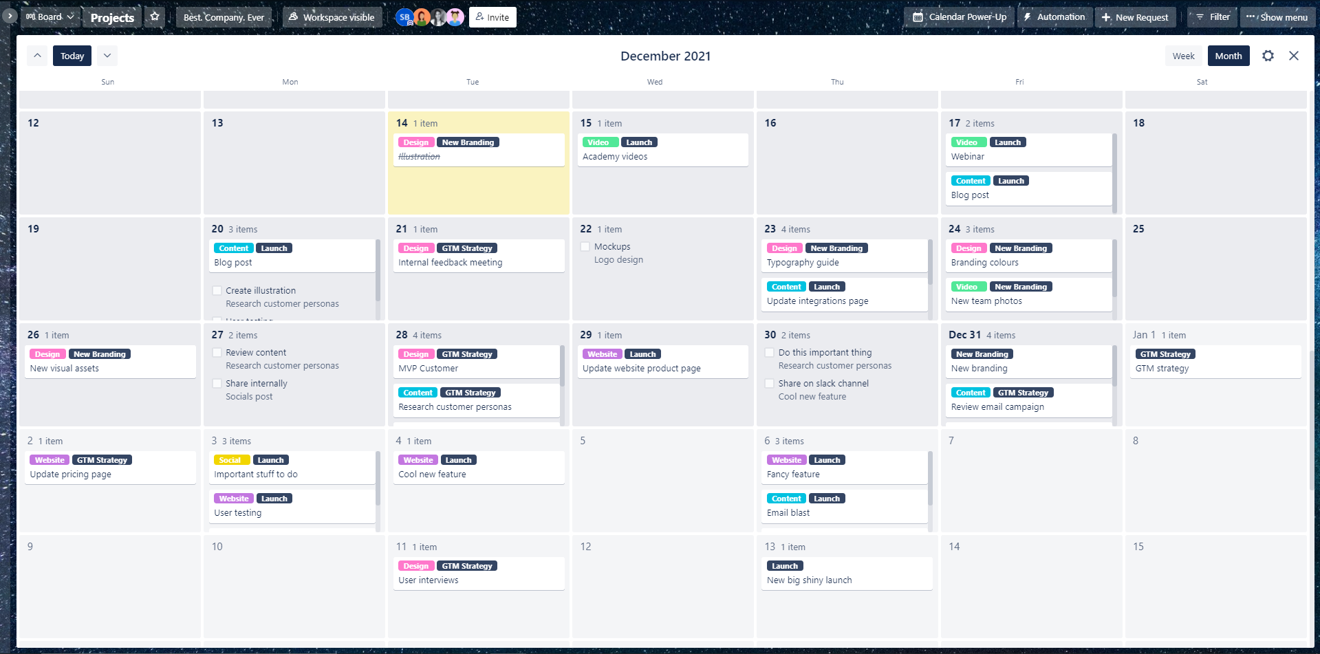 [Trello Holiday Calendar] Day 15: How to better vi... - Atlassian Community