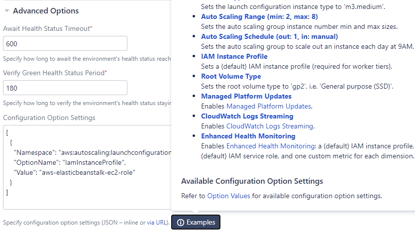 Aws Elastic Beanstalk Environment Task Exception S