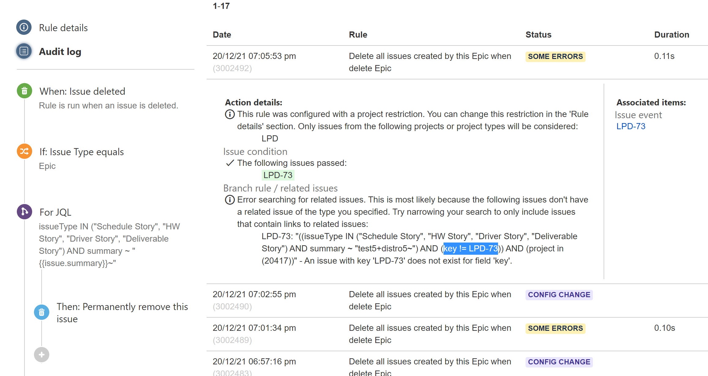 Solved How to delete stories underneath an Epic when dele...