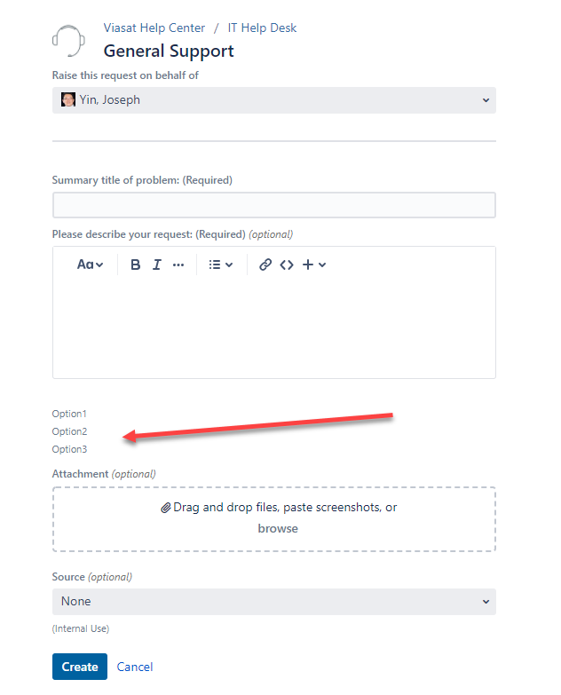 Placeholder for description field with scriptrunne...
