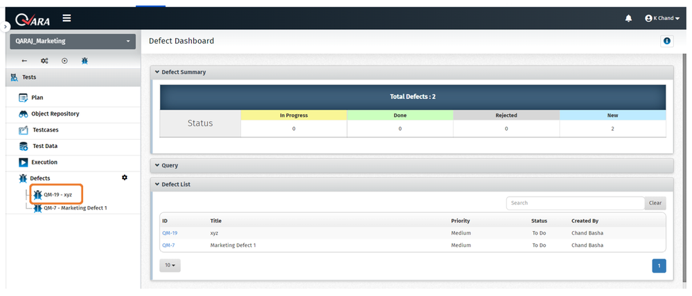 An Overview of Testcases and Defects in QARAJ Add-On 12.png